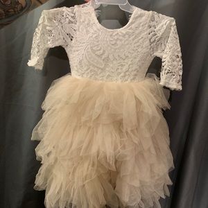 Laced little girls dress